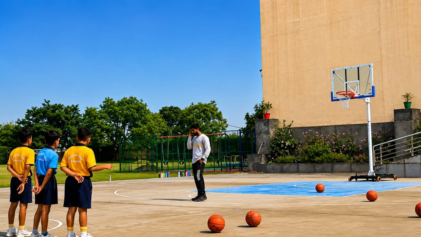 basketball and badminton coaching -MSM School Gurugram